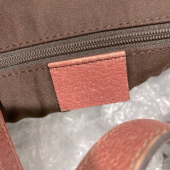 Authentic GUCCI Abbey Shoulder Tote Bag GG Suede Leather - Picture 17 of 17